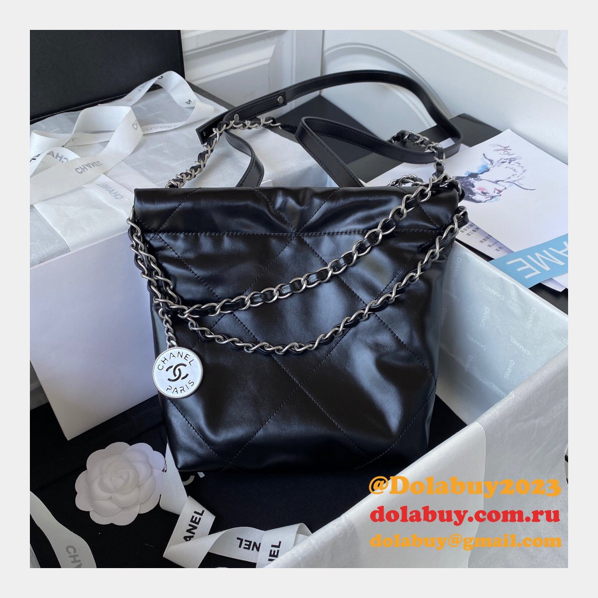 New Fashion AS3263 Shiny calfskin Designer Replica Handbag 20CM