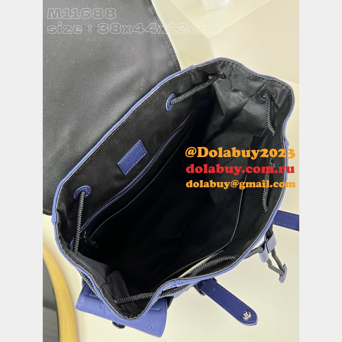 Christopher Fashion 7 Star Louis Vuitton Taurillon Monogram Men M11688 Blue