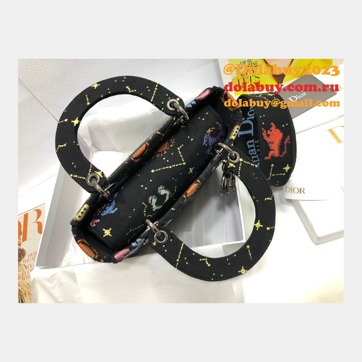 High Quality Designer Lady Dior 24cm Replica Handbags