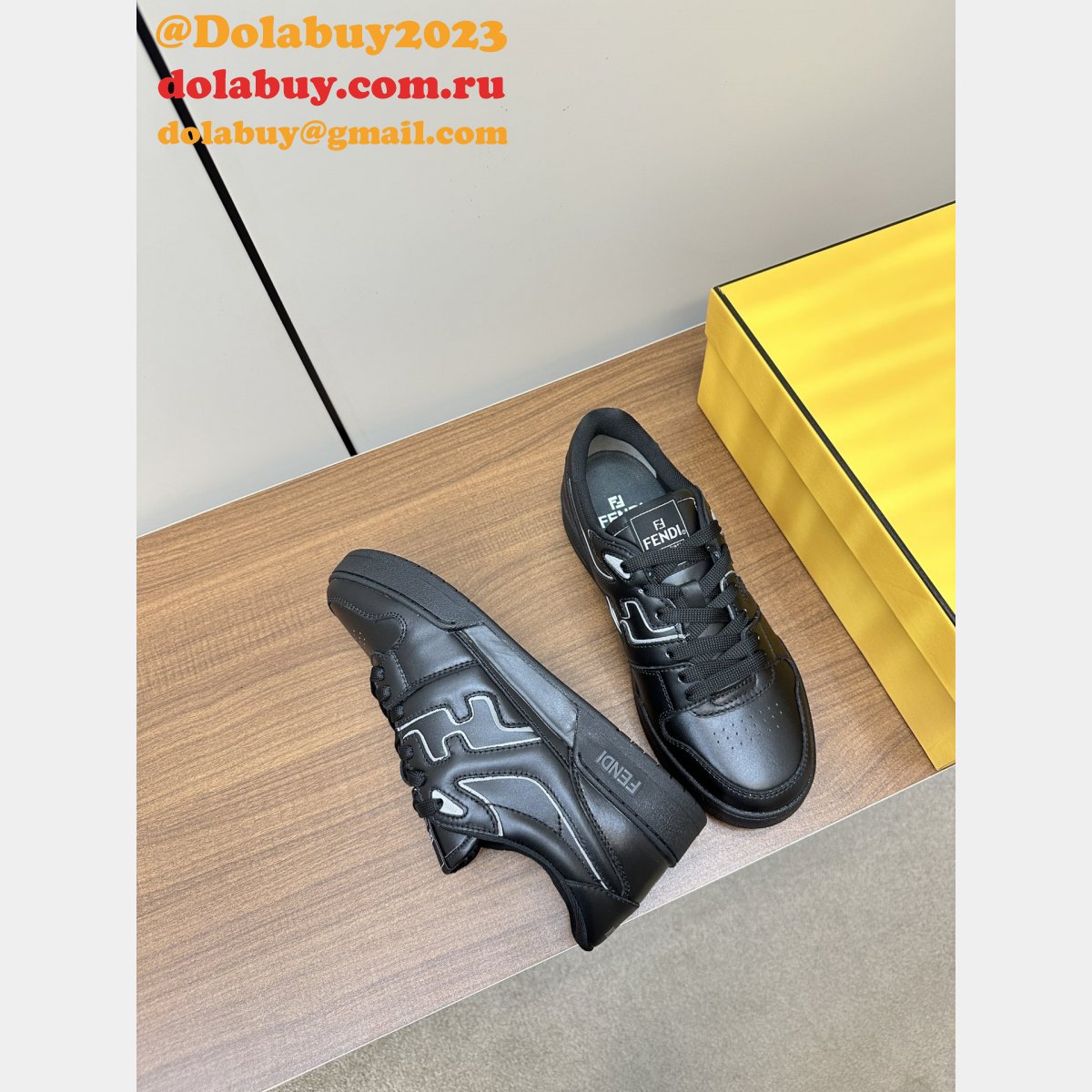 Fendi Match Low-Top Sneakers