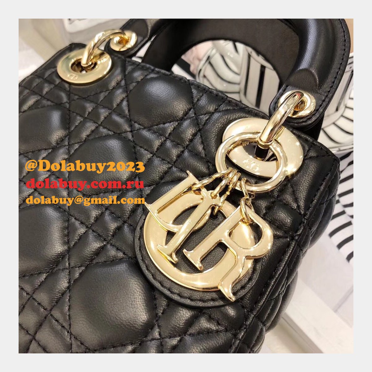 AAA+ Christian Lady Dior Handbags Online Purchase MINI 17CM