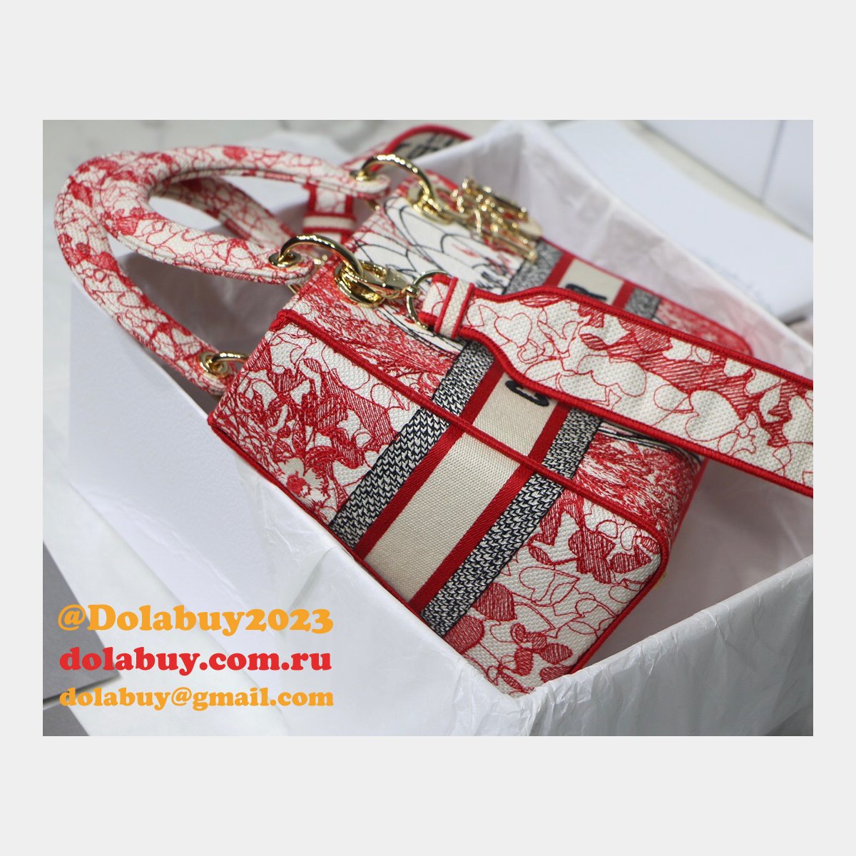 UK Quality Designer Replica Christian Dior Lady Dior 24cm Handbags Bags