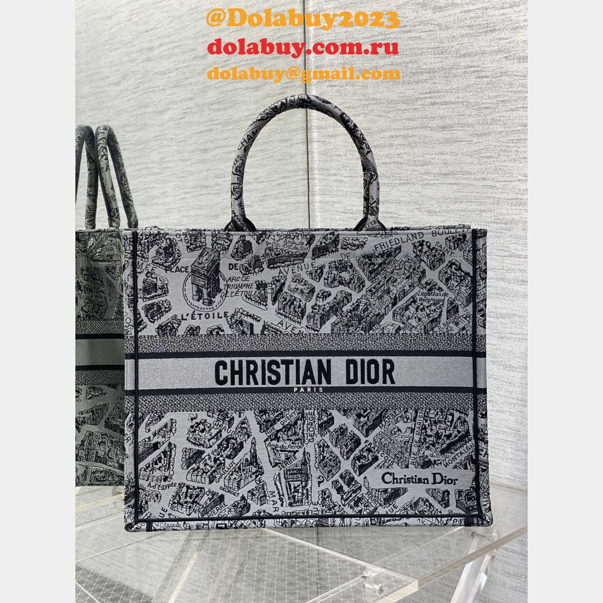 AAA Quality Replica Christian Dior CD Book Tote Bag For Sale