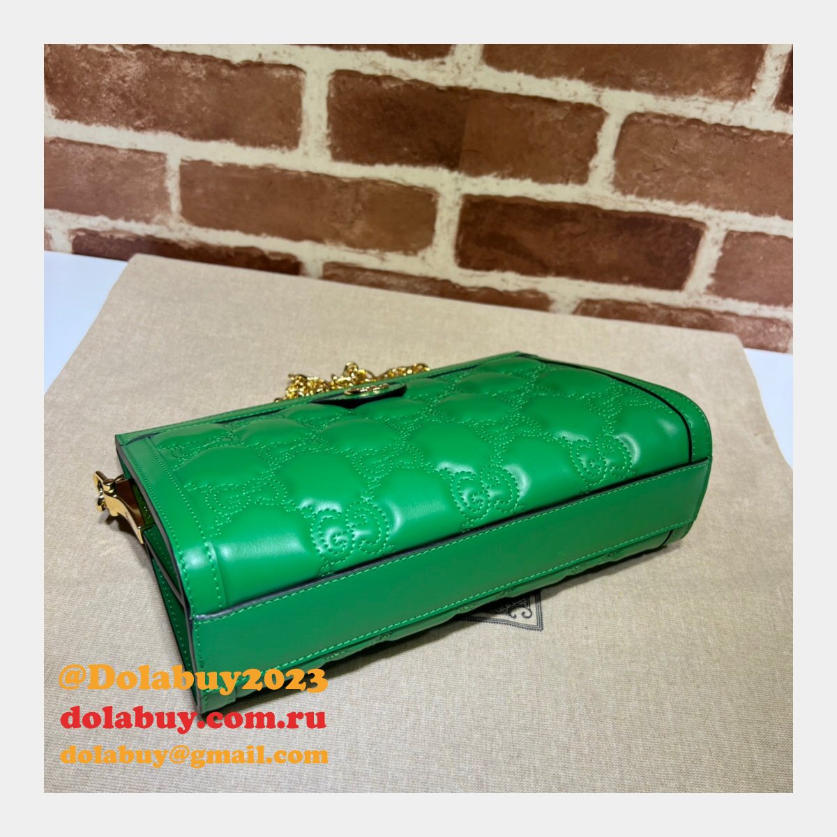 1:1 replica G*u*i 702200 gg matelassé leather shoulder bag designer bags