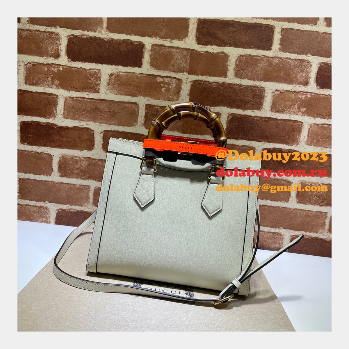 AAA Replica Designer Gucci 660195 Diana small tote leather Handbags