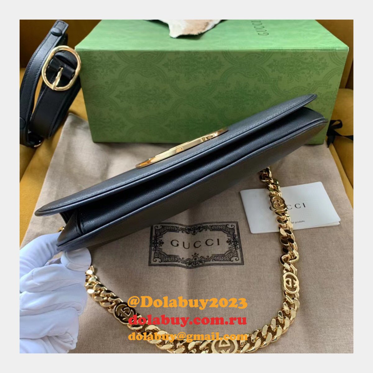 leather G*u*i fake high quality blondie shoulder 699268 bag