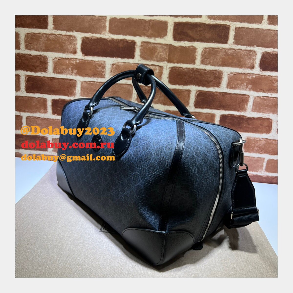 Replicas Gucci 696014 Duffle Interlocking G GG Supreme Bag