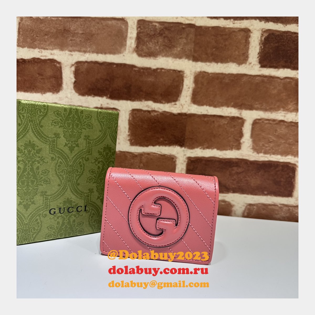 Gucci Luxury Replica Blondie Card Sase Inspired Wallet 760317