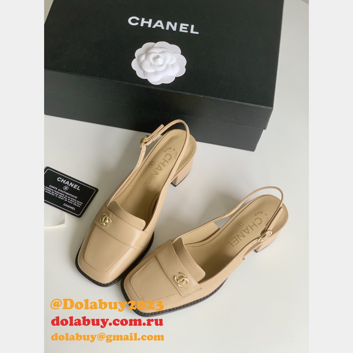 Designer Giada Slingback Loafer Pump Fake Shoes