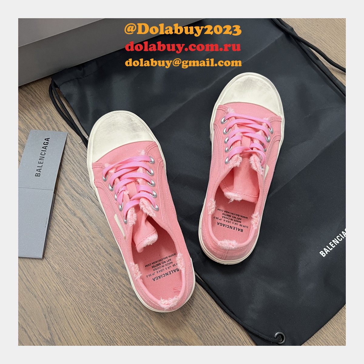 Best Quality Replica Balenciaga Paris Canvas Shoes