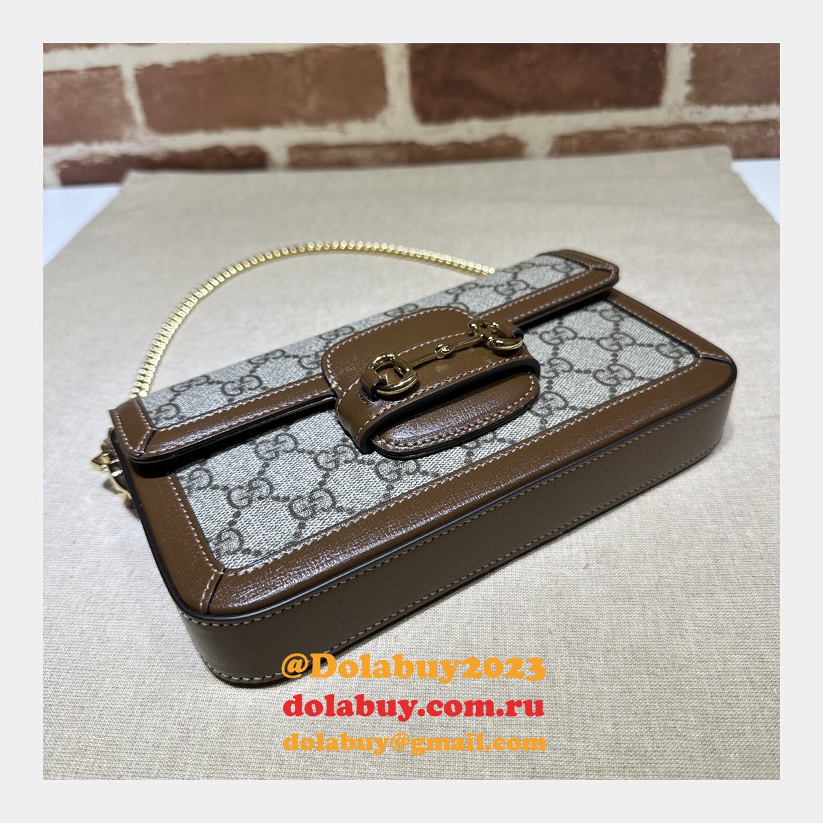 Horsebit 1955 Top Quality Gucci AAA+ 752002 Replica Bag