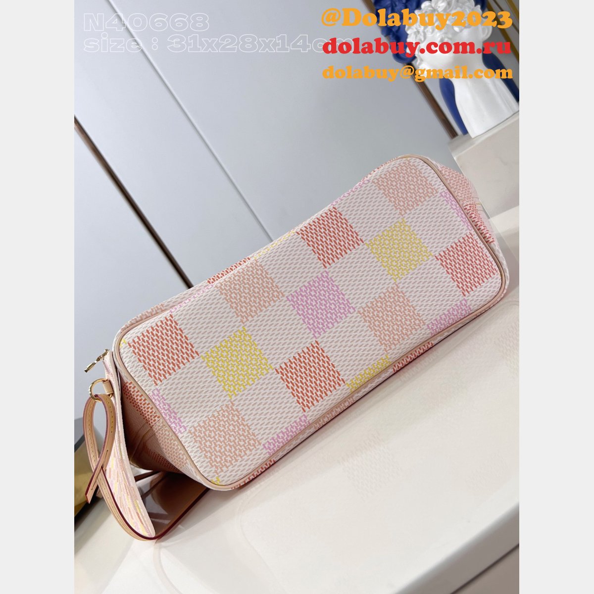 Perfect LOUIS VUITTON Damier Giant neverfull MM HANDBAG