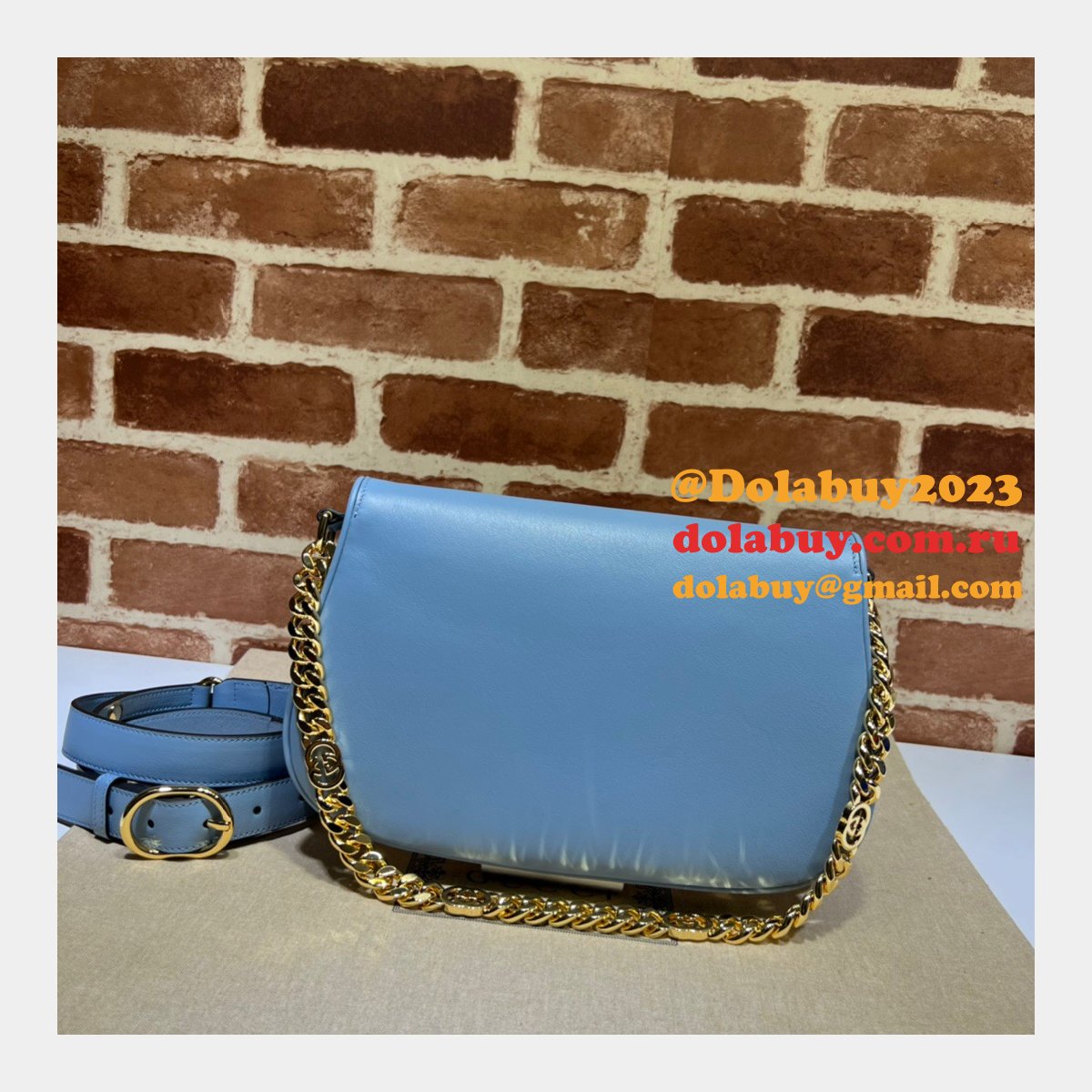 luxury 7 star G*u*i new blondie 699268 shoulder fake bag
