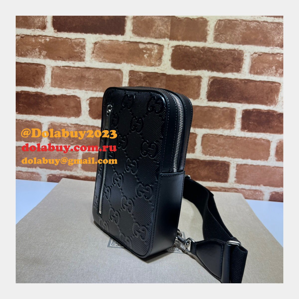 G*u*i replica messengers 700431 gg embossed sling backpack