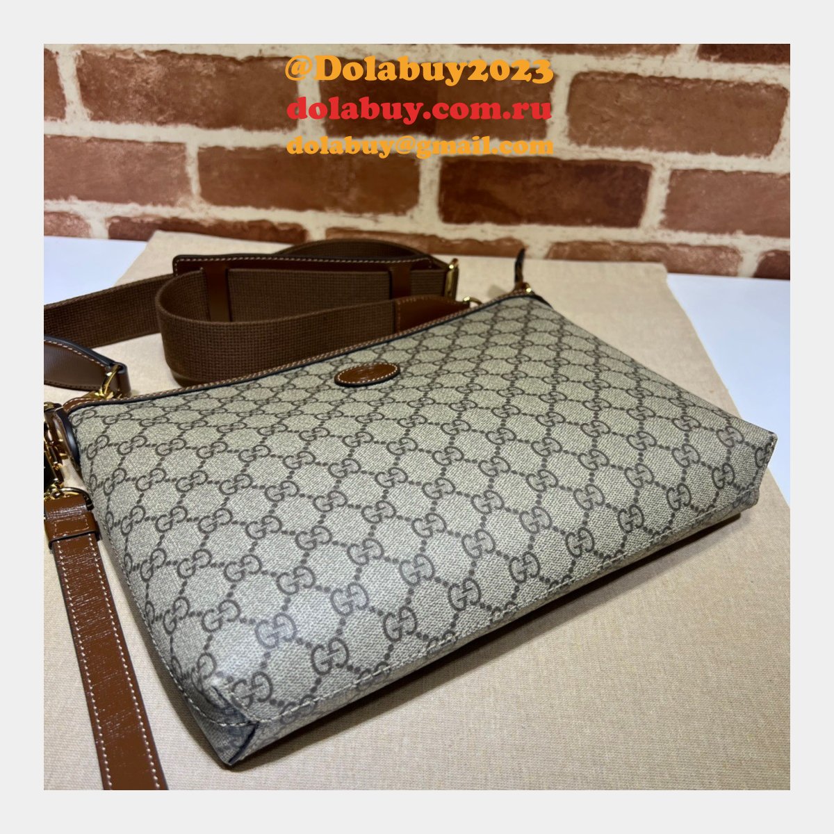 G*u*i 7 star 726833 messenger interlocking g replicas bag