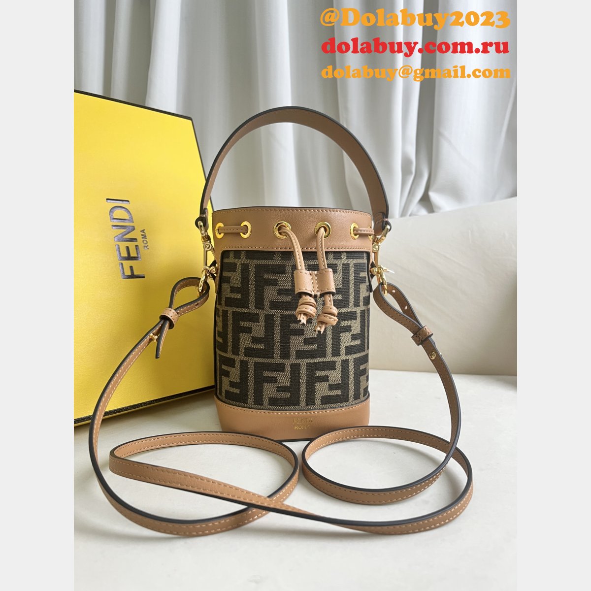 Top Quality Wholesale Fendi Mon Tresor FF small BUCKET BAG