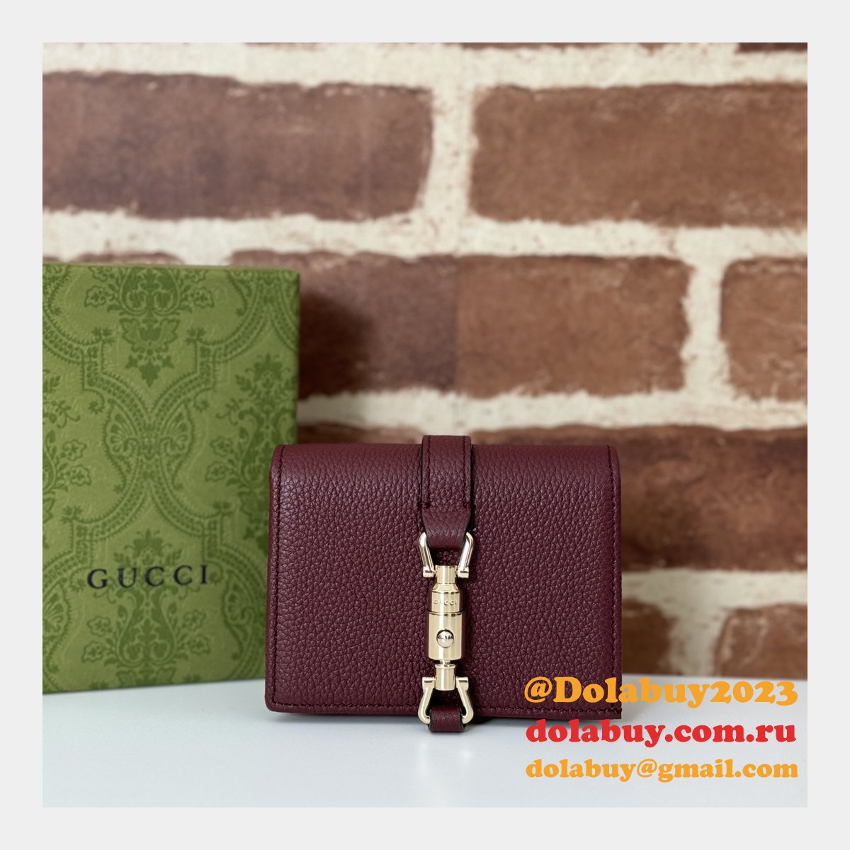 Perfect Gucci Knockoff Jackie 1961 Card Case Wallet 645536