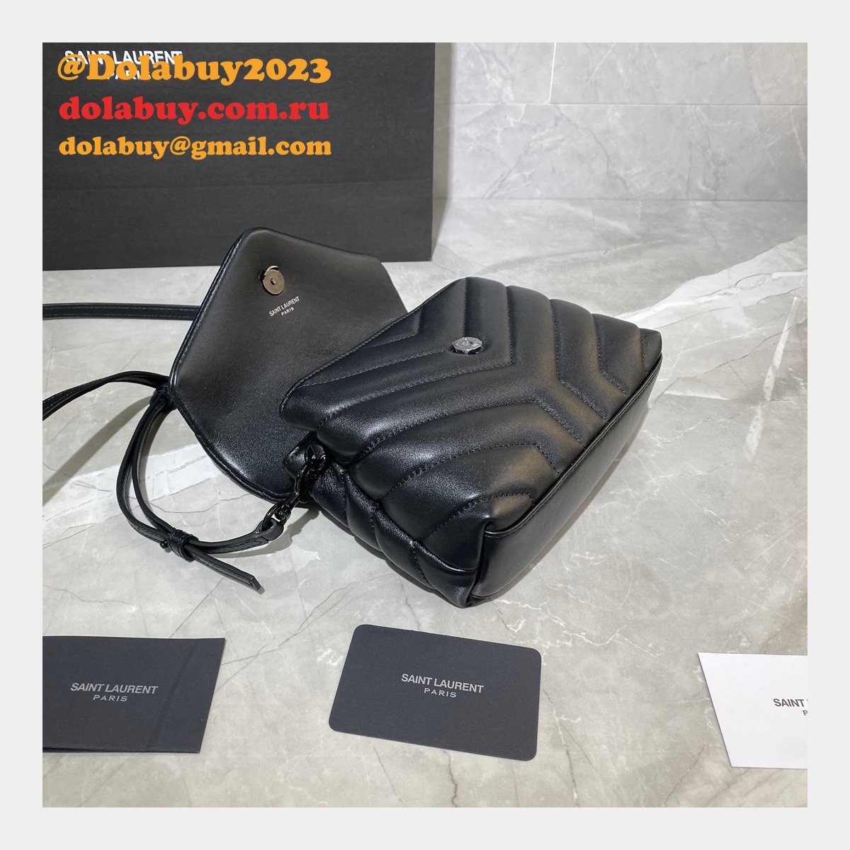 BEST HIGH QUALITY YSL 467072 LOULOU MATELASSE 20CM
