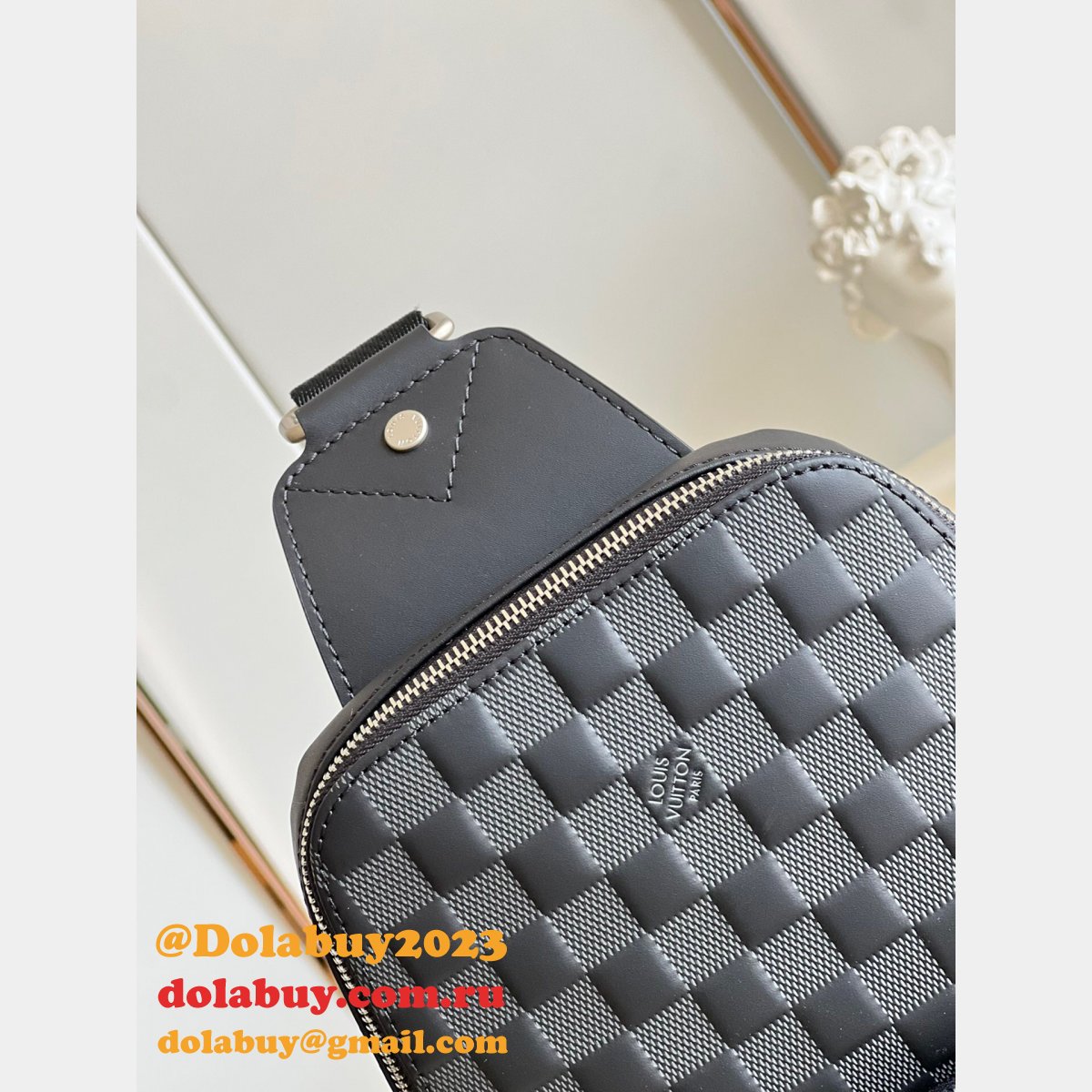 Louis VuittonReplica AAA N40097 Avenue Sling Bag Damier Infini Leather