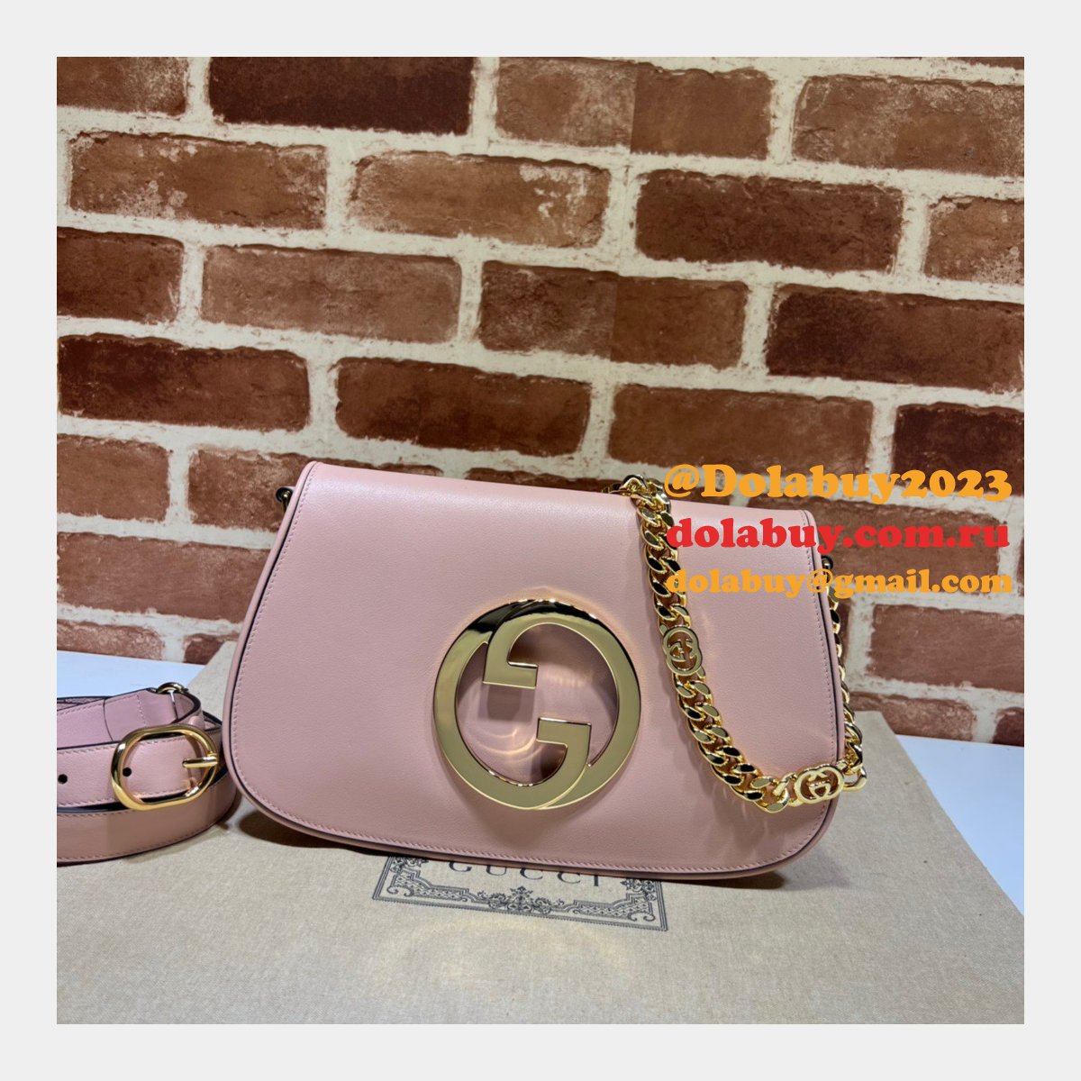 luxury 7 star G*u*i new blondie 699268 shoulder fake bag