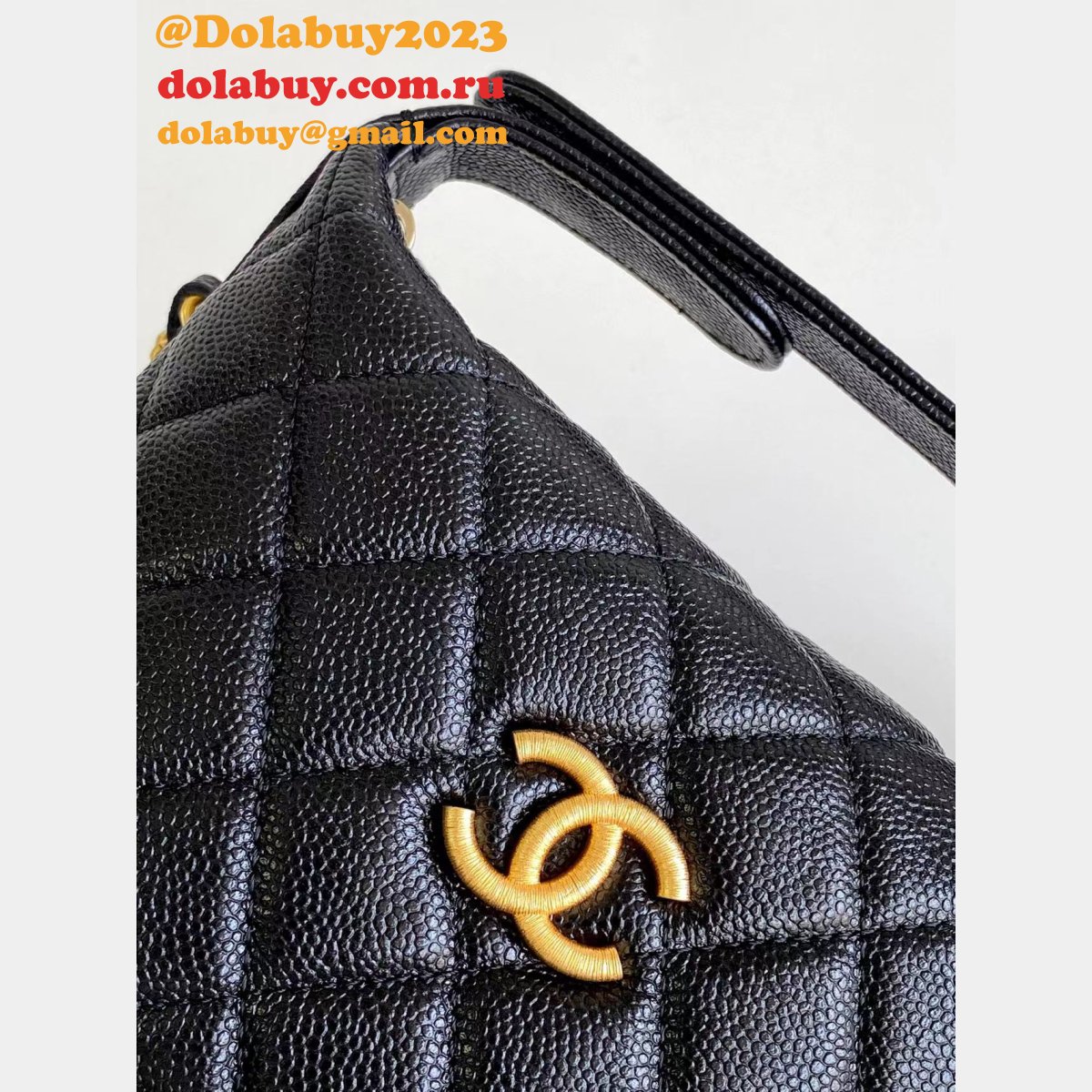 Perfect Replica Chain AP4484 Gabrielle Black Handbag