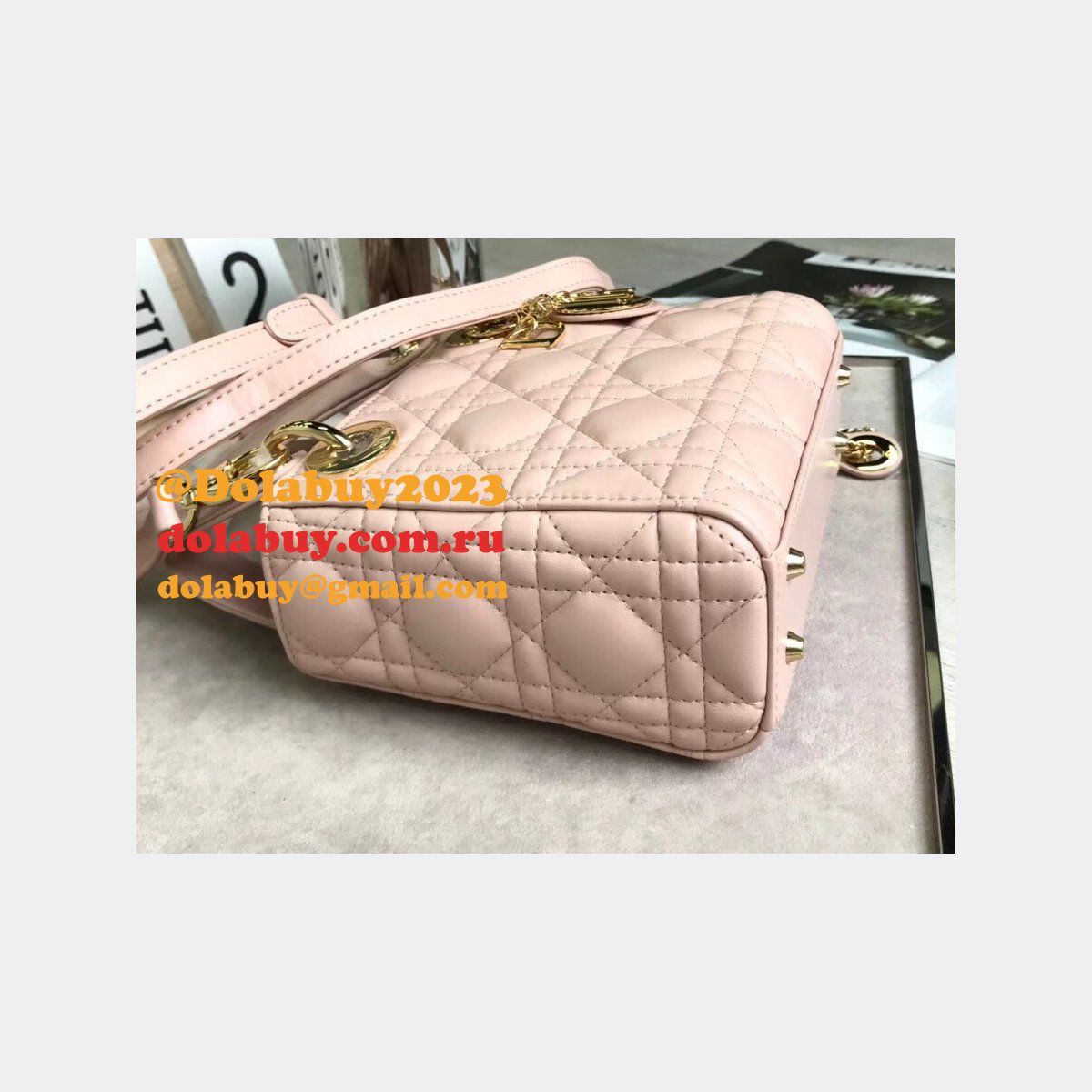 AAA+ Christian Lady Dior Handbags Online Purchase MINI 17CM