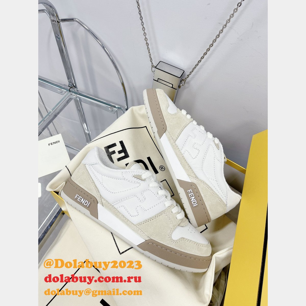 Best Quality Replica Fendi Match TUP F Logo Shoes and Sneaker