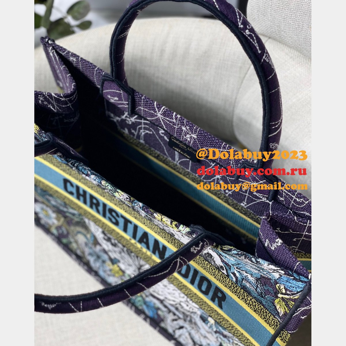 High Quality Dior CD Book Tote Replica Bags