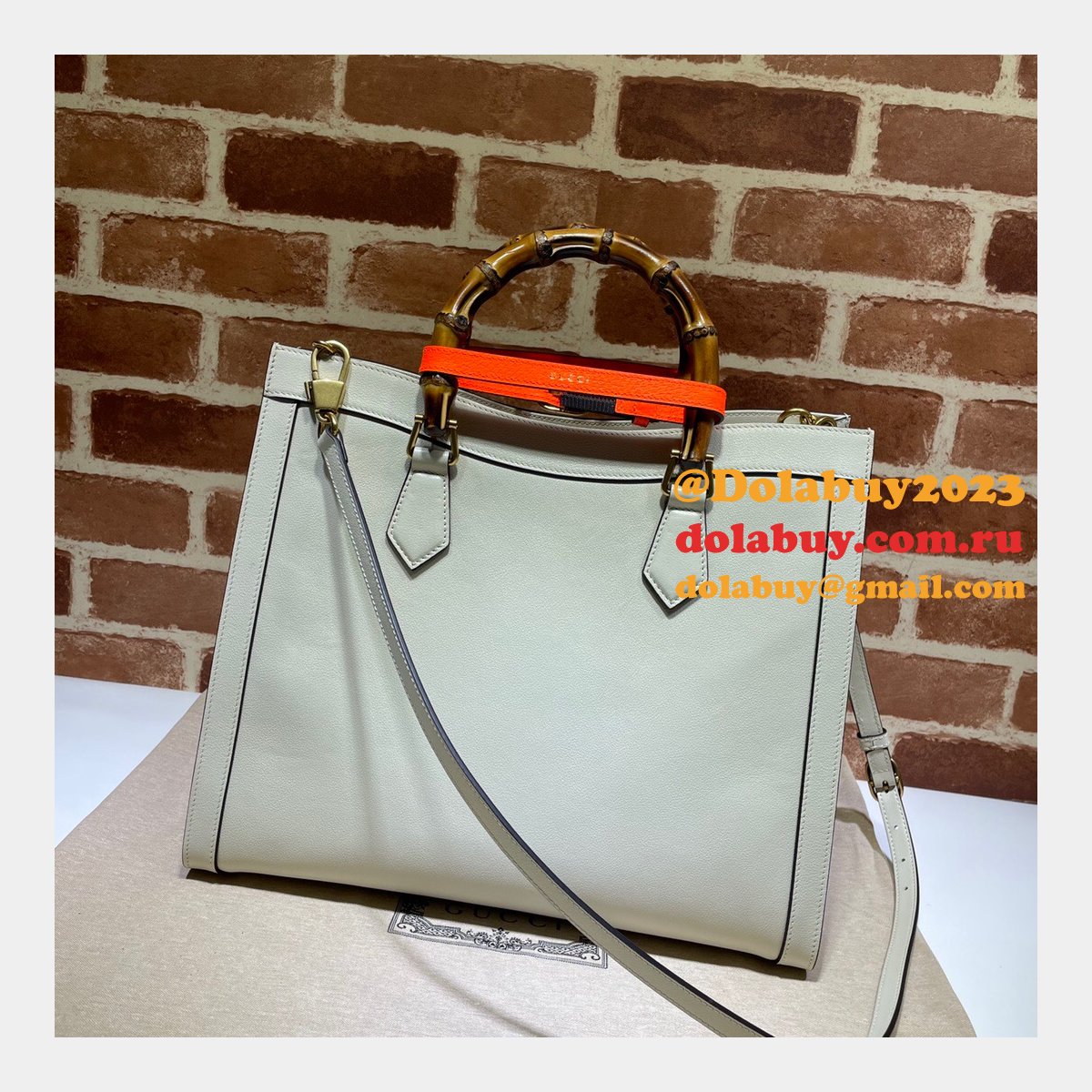 Gucci Best Quality Designer Replica Diana medium tote leather bag