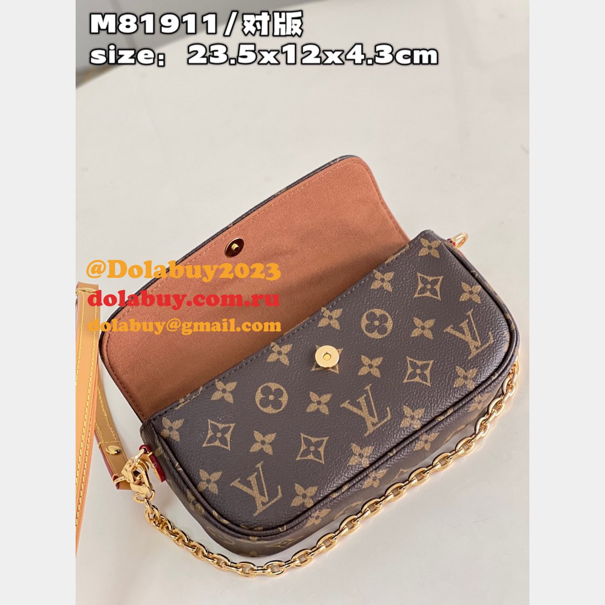 UK Louis Vuitton Wallet m81911 Chain Ivy Monogram Replica Bag