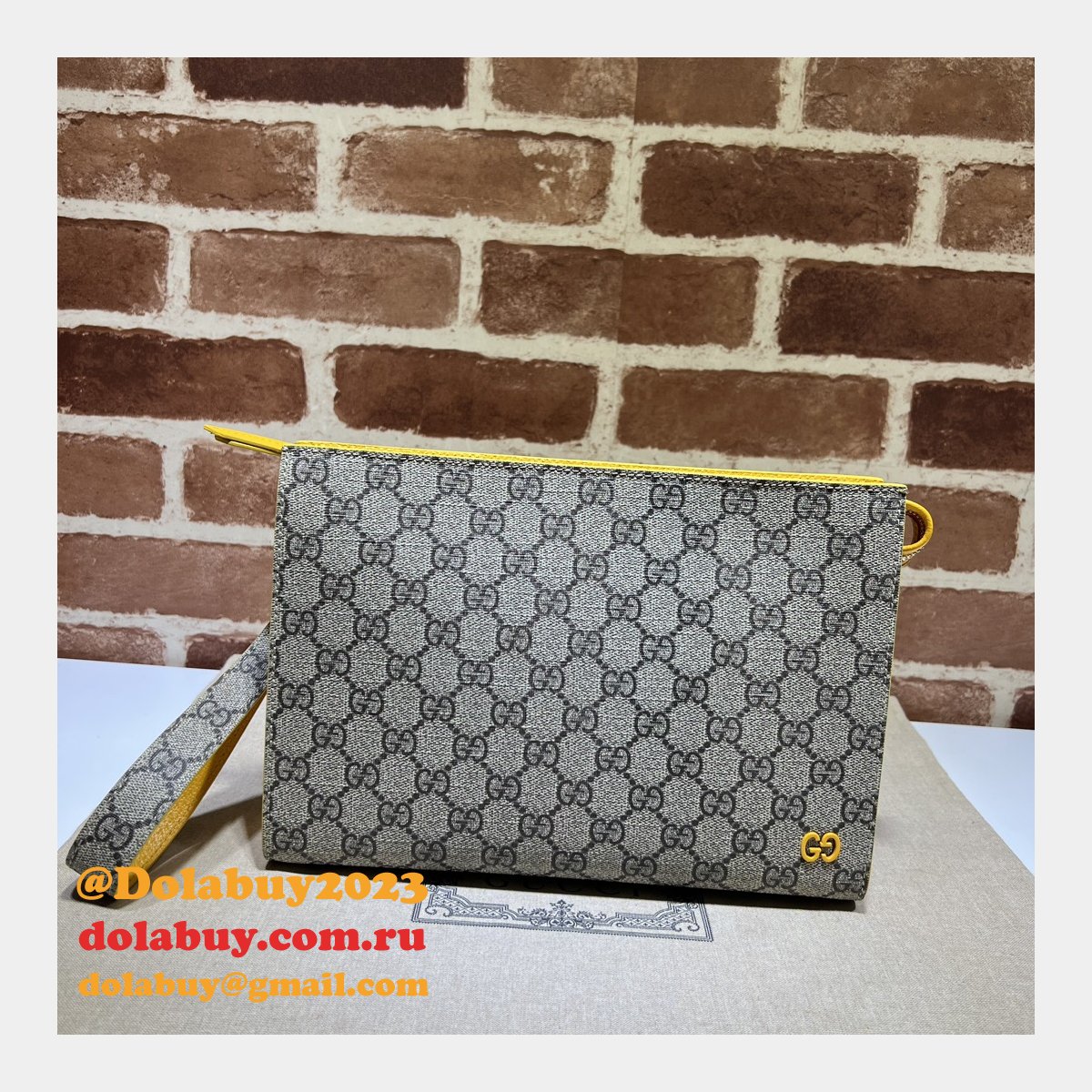 Pouch 1:1 Gucci Clutches Knockoff GG Detai 768255 Best Bag