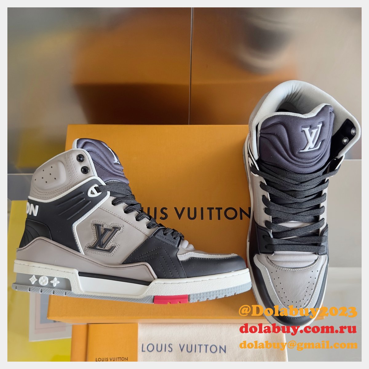 High Quality LV Trainer Sneaker Boot