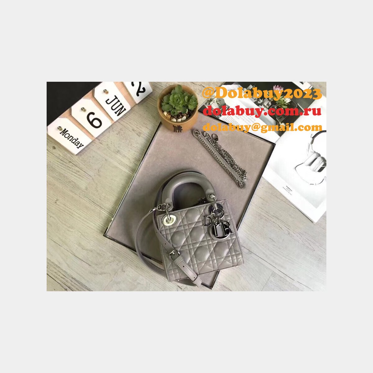 AAA+ Christian Lady Dior Handbags Online Purchase MINI 17CM