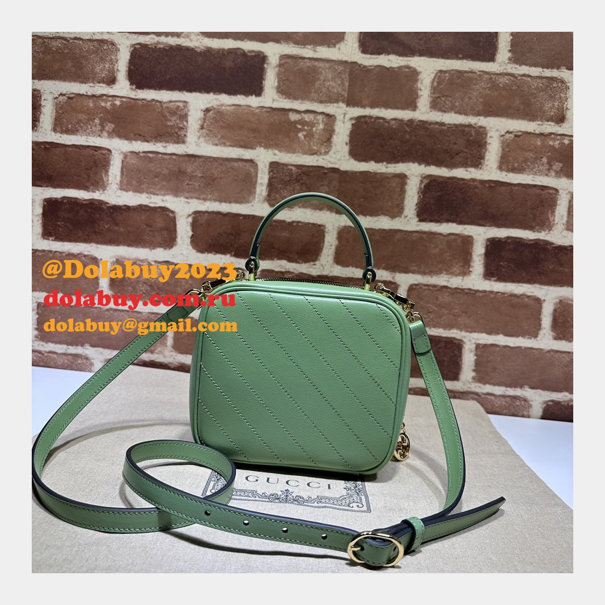 designer G*u*i replica crossbody 744434 blondie top bag