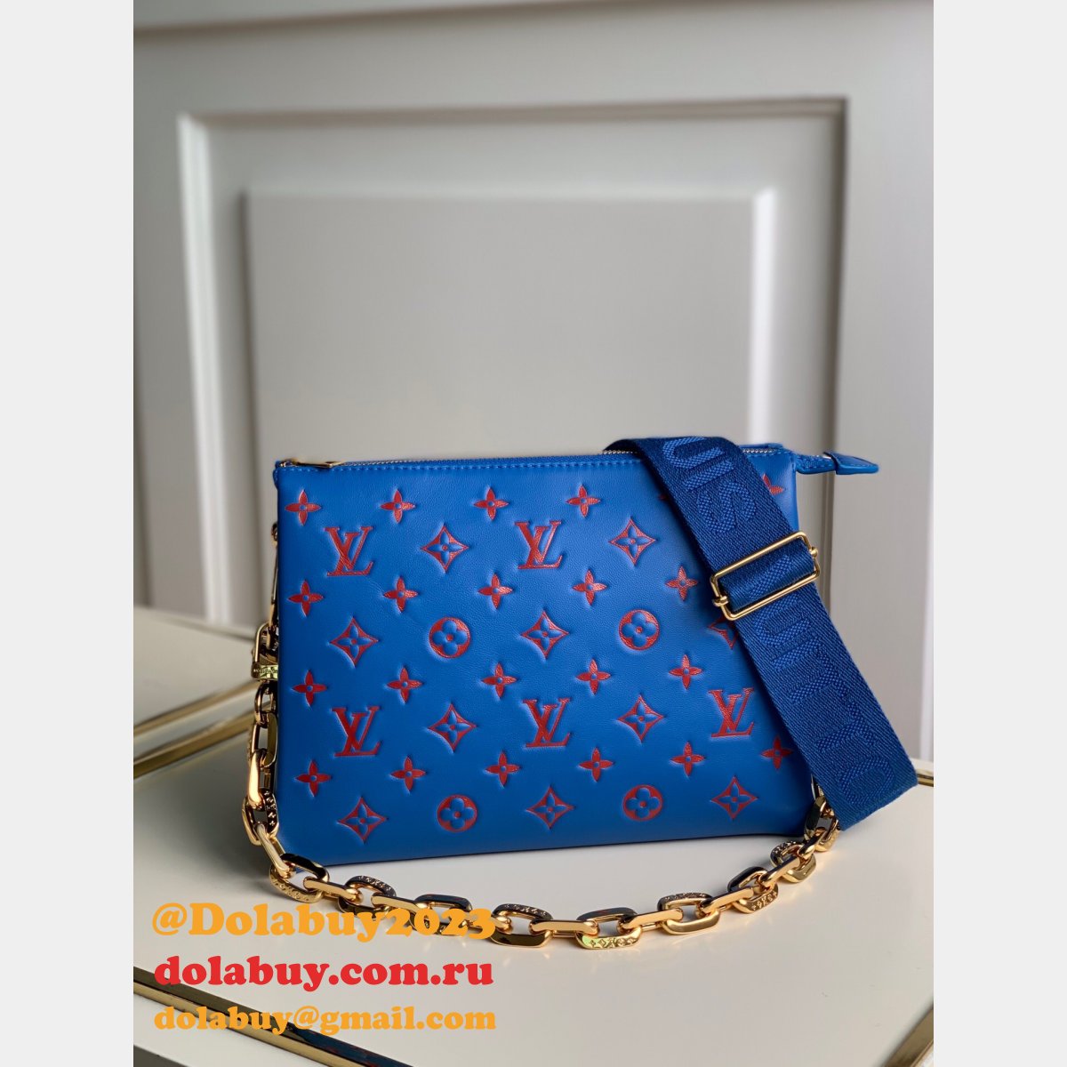 Quality Louis Vuitton Best Coussin PM H27 M58628/M58626 Pink/Blue Handbags