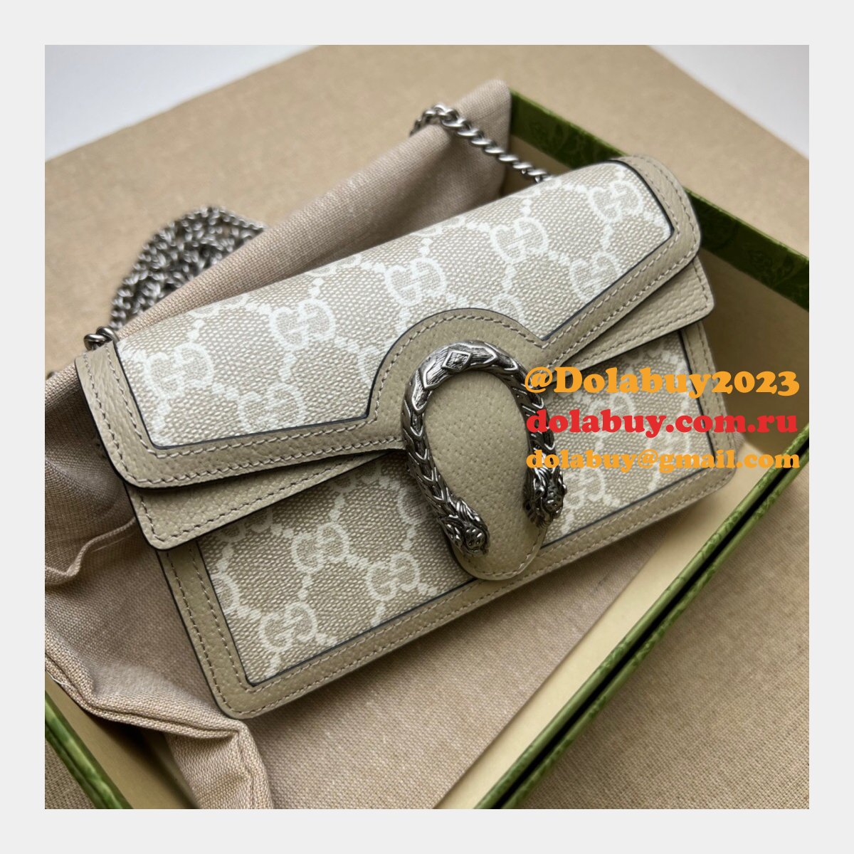 Gucci Replica Ladies 476432 Dionysus Leather Super Perfect Bag