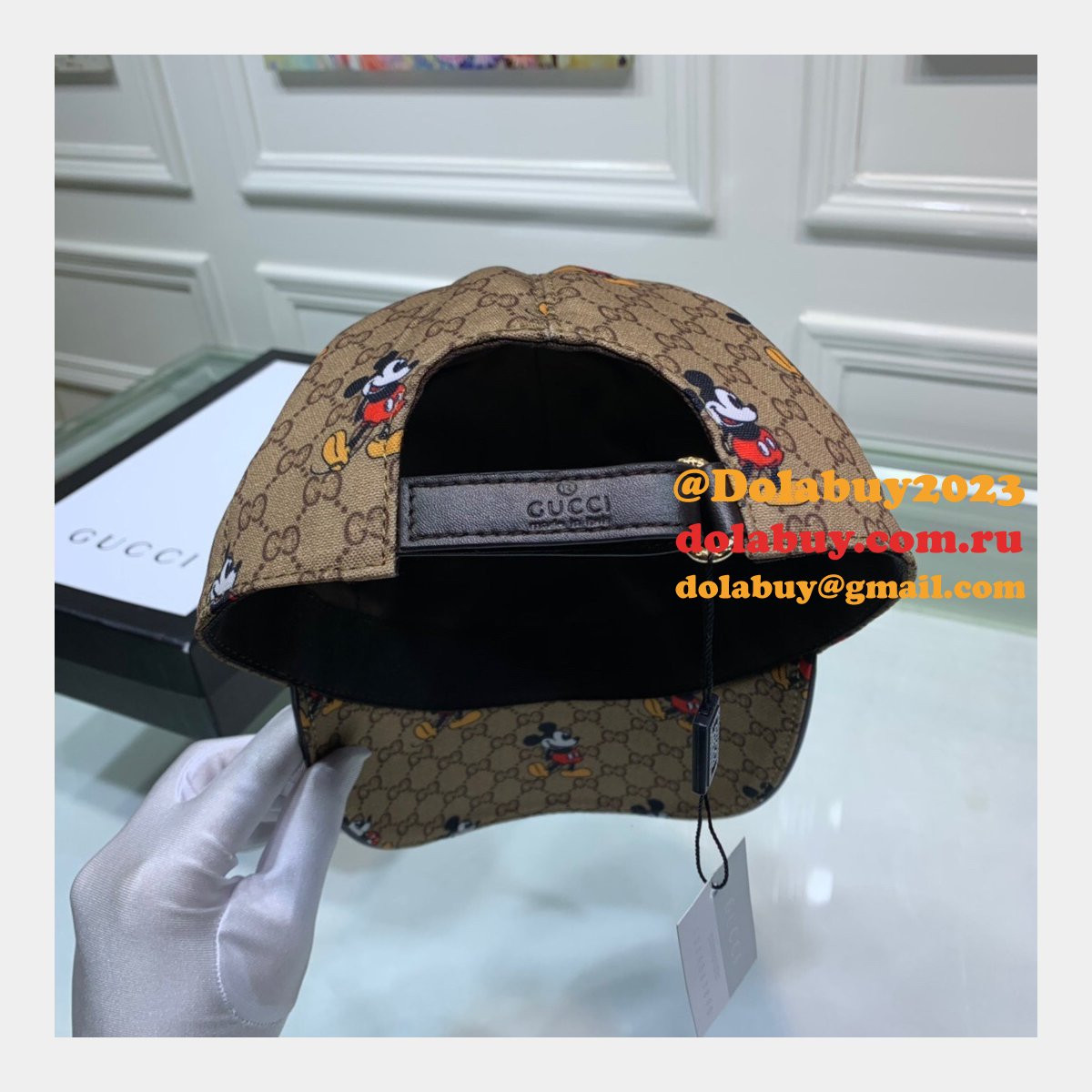 Top Quality Gucci Mickey mouse Hats