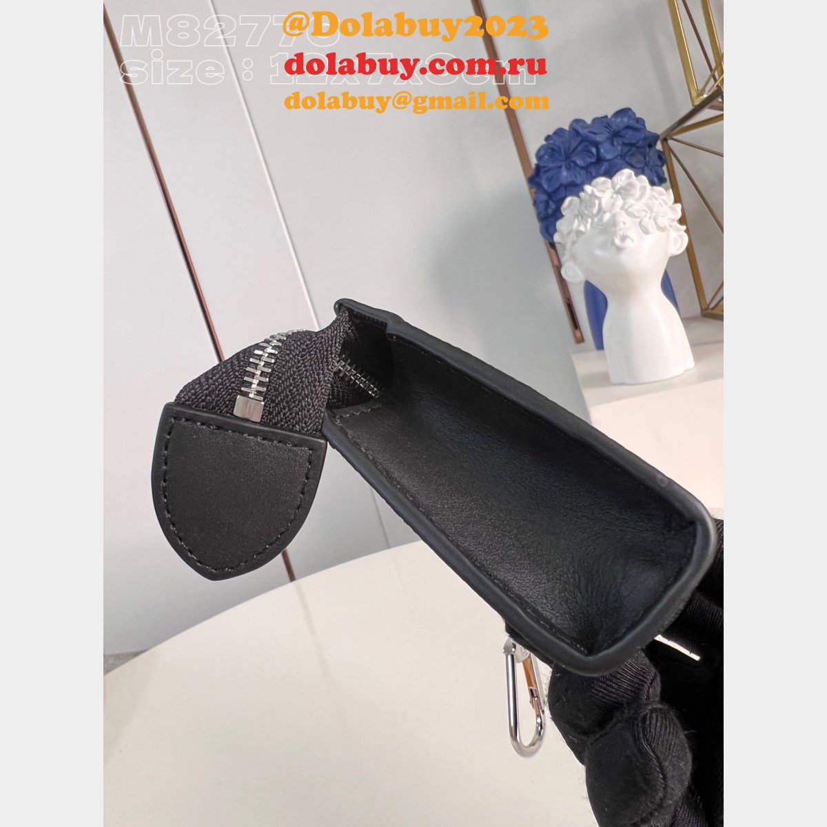 Key Pouch Voyage Monogram Eclipse M82776 Louis Vuitton Replica Bag