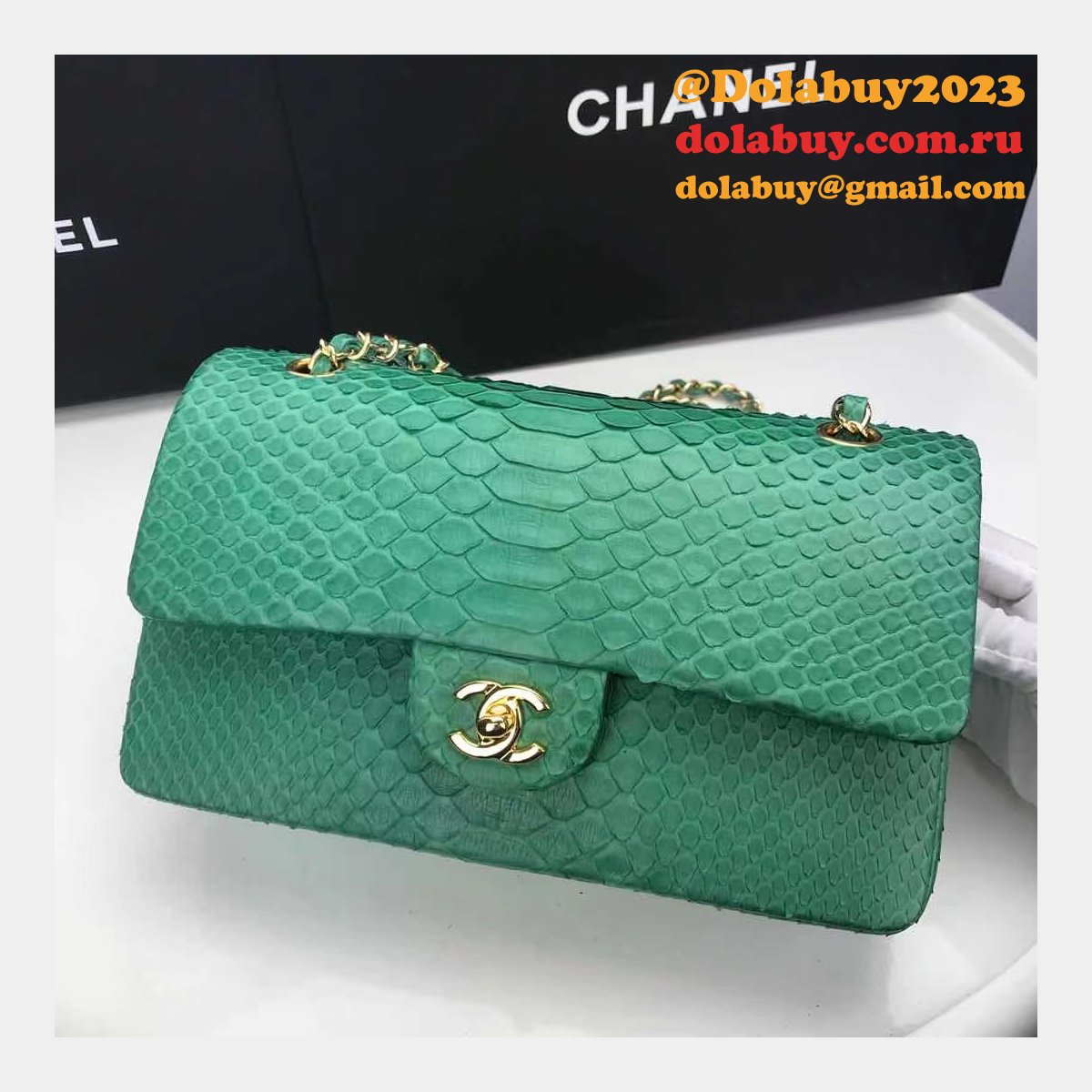7 Star Best CC SNAKE SKIN CF CLASSIC BAG