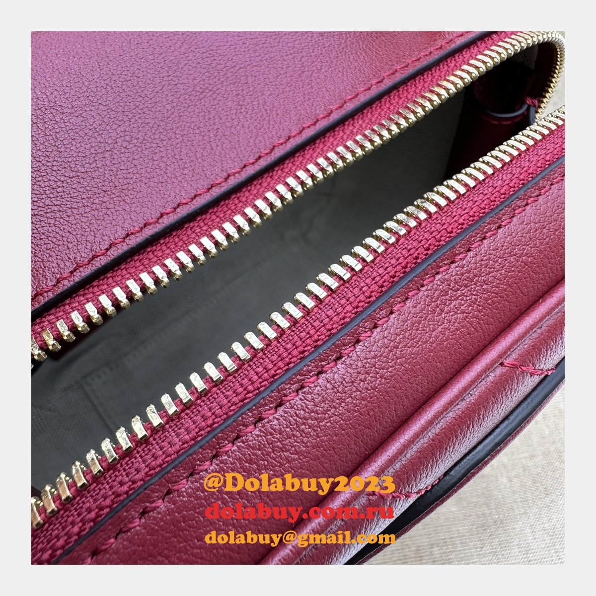 designer G*u*i replica crossbody 744434 blondie top bag