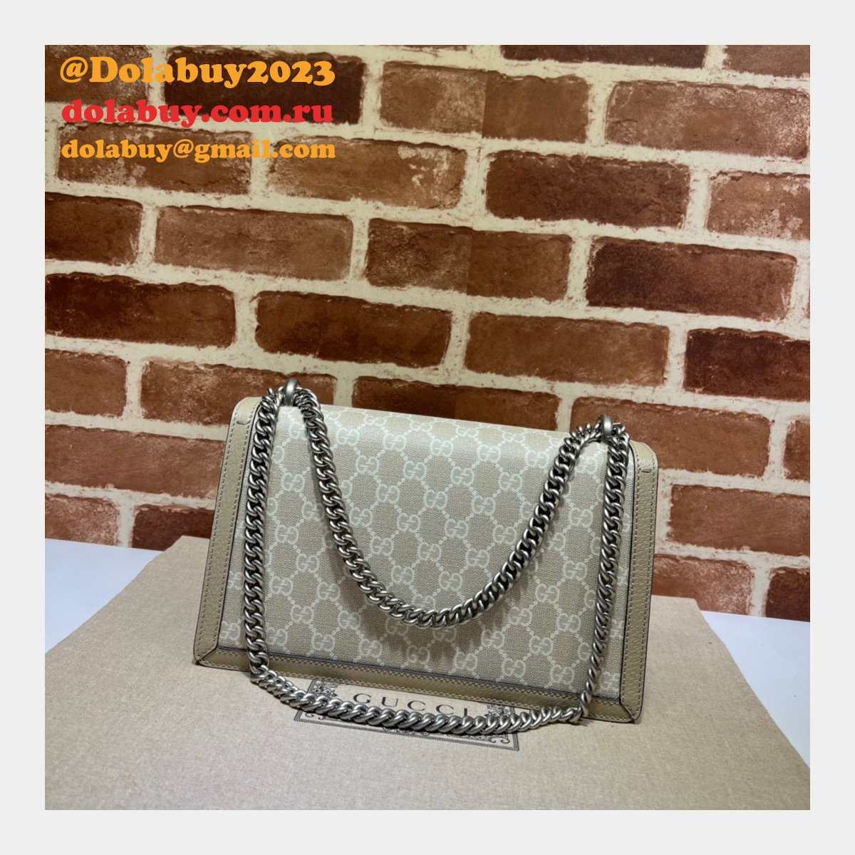 Best Quality Gucci Replica 400249 Dionysus small shoulder leather bag