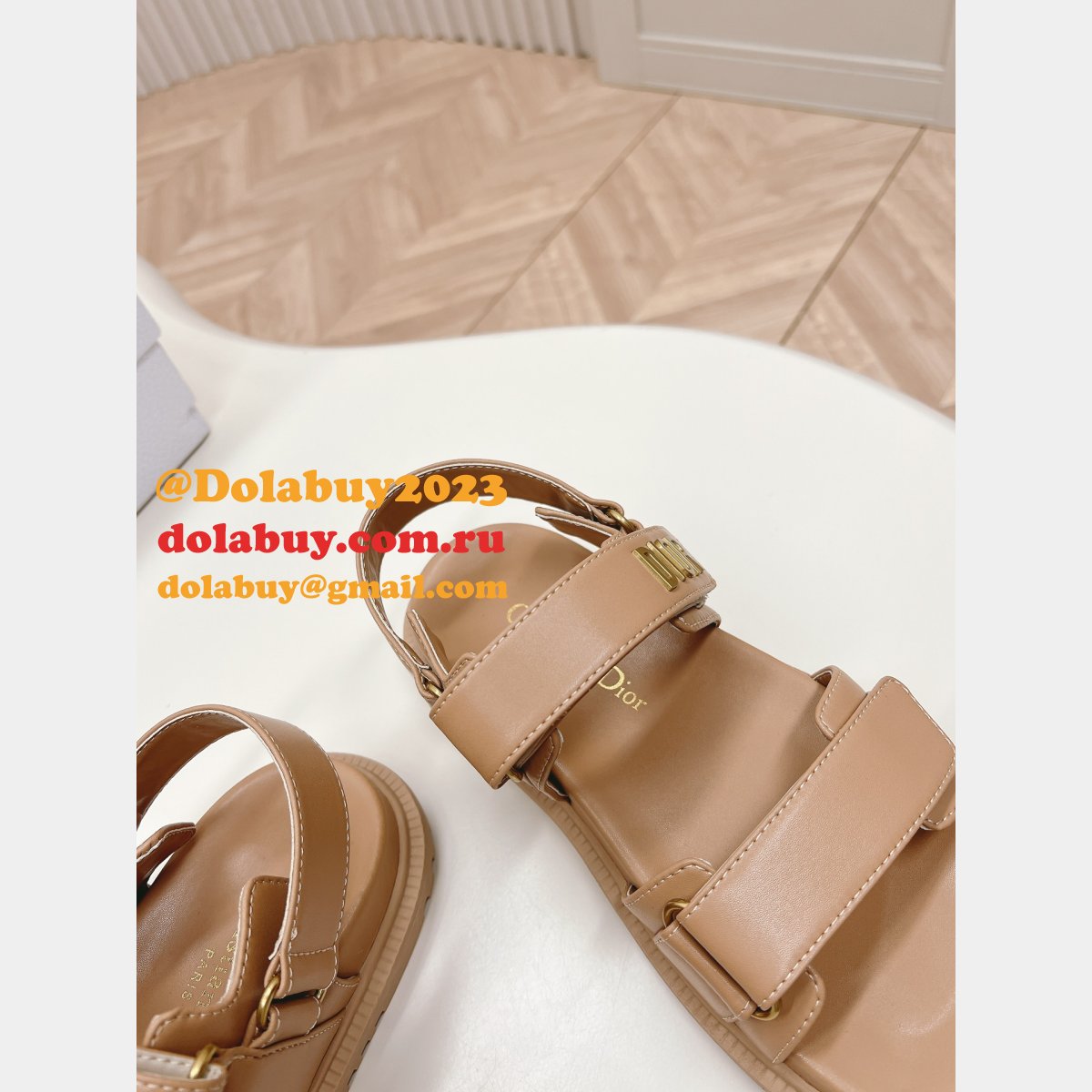 Luxury Lambskin Dioract Sandal 2024