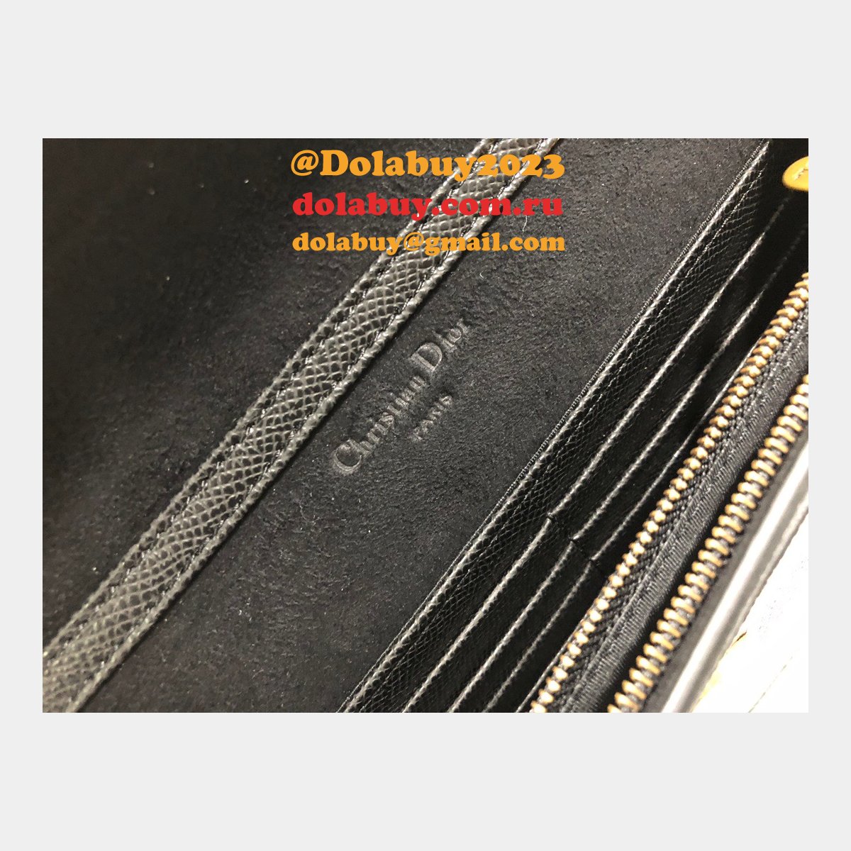 Saddle Woc 22CM Black Replica Dior Oblique Jacquard