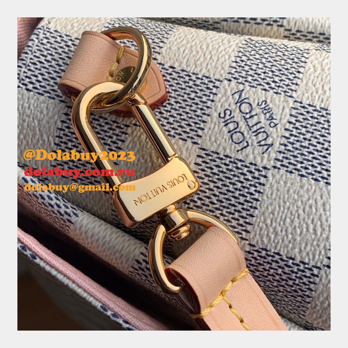 Louis Vuitton Replica N41581/N53000 Croisette Damier Azur Canvas