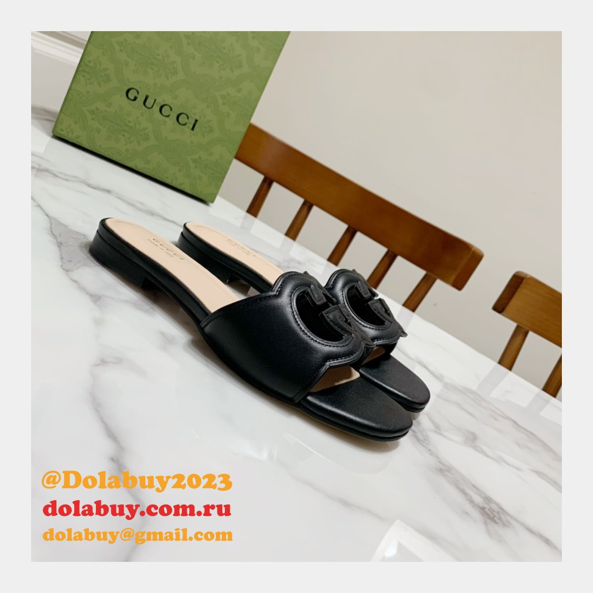 replica G*u*i designer shoes outlet flat slippers sale