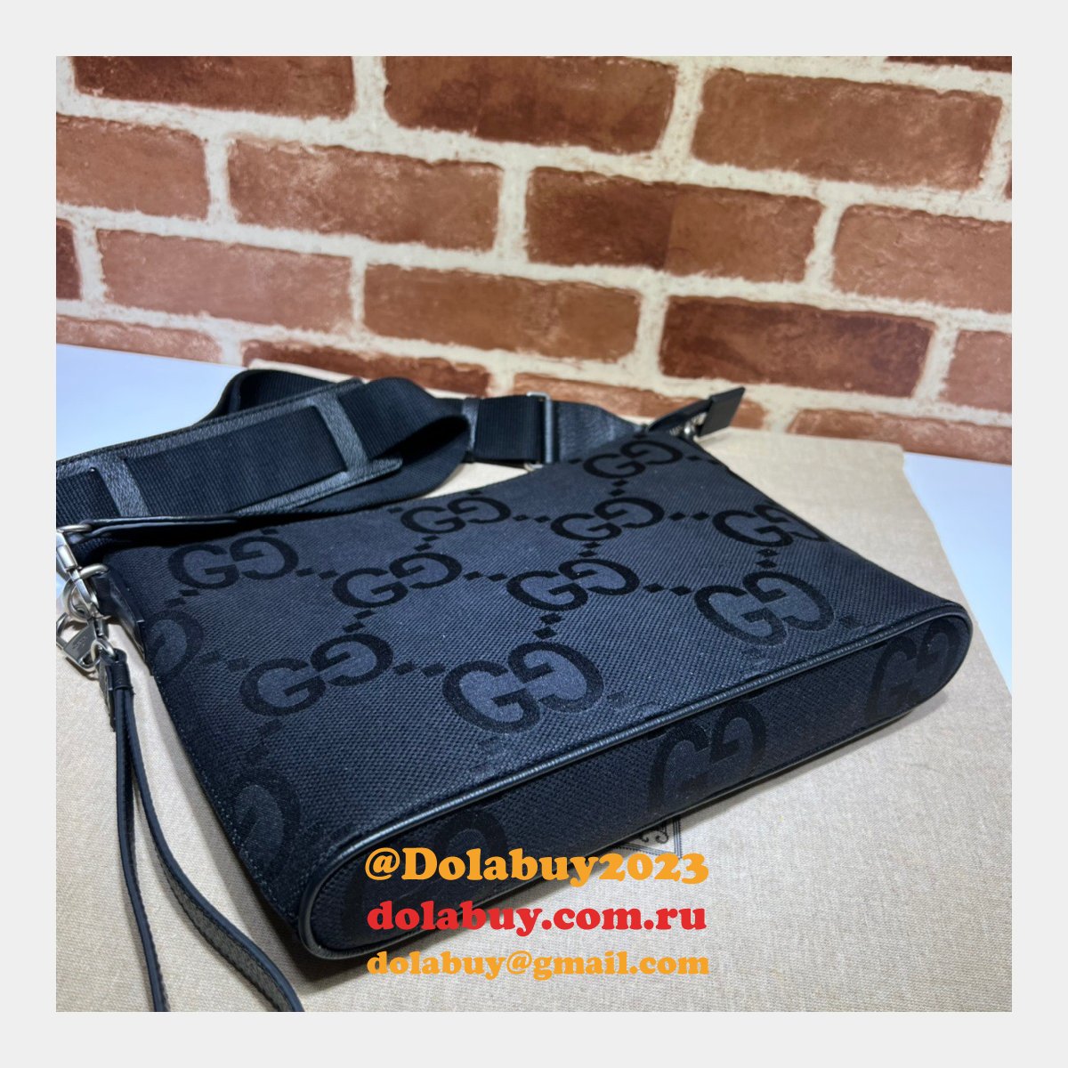 Gucci Fake Jumbo GG Wholesale 739668 Messenger Top Quality Bag