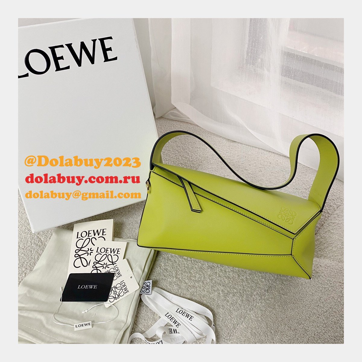 Shop Loewe Replica Puzzle Leather Hobo Top Quality Bag