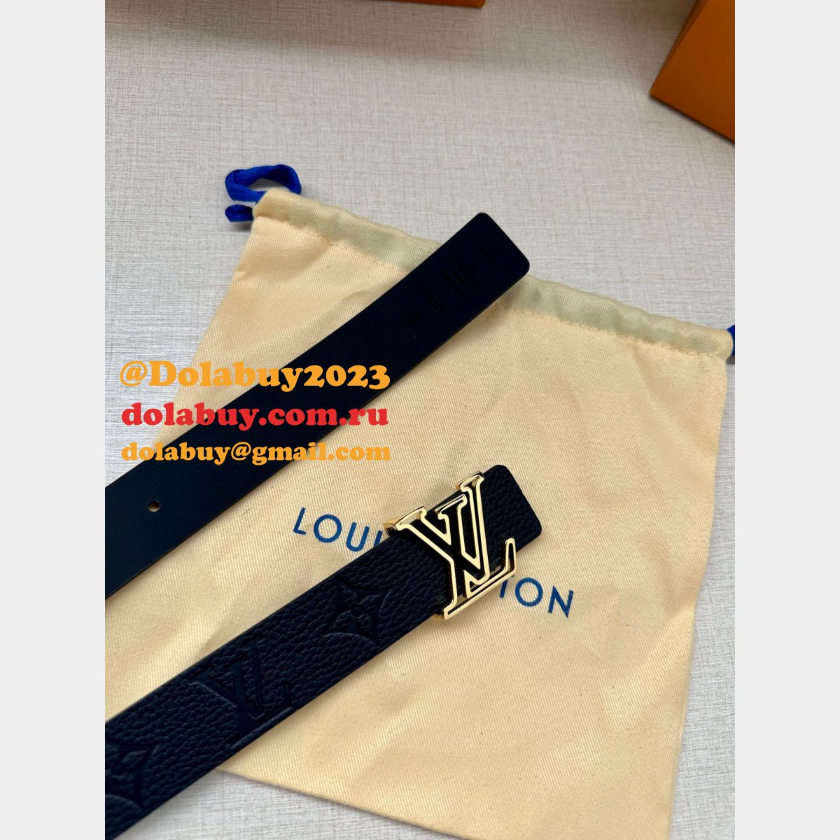 New High Quality Luxury Louis Vuittons Leather Belt Designer Belts