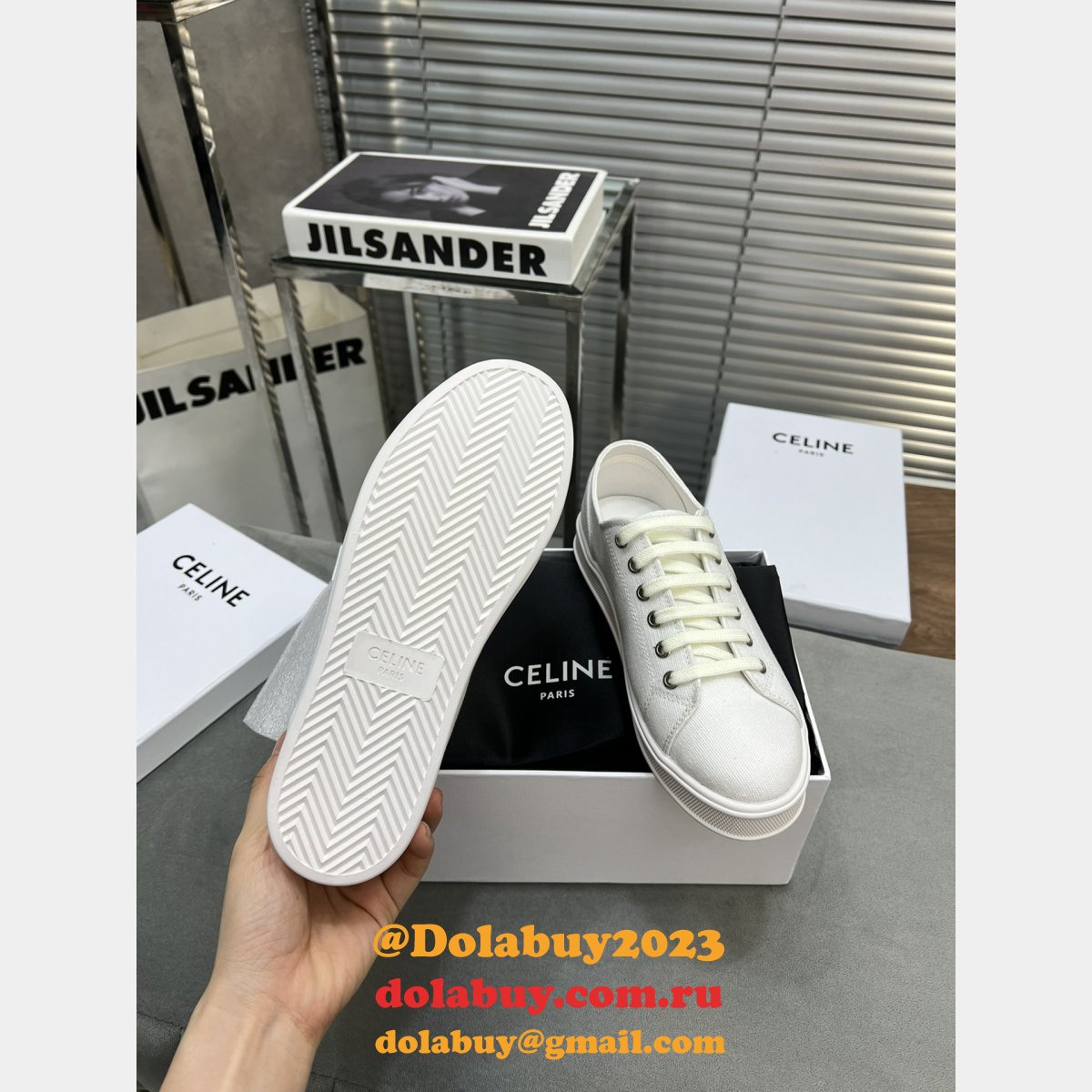Cheap Replica Celine Sneakers For Sale White Shoes