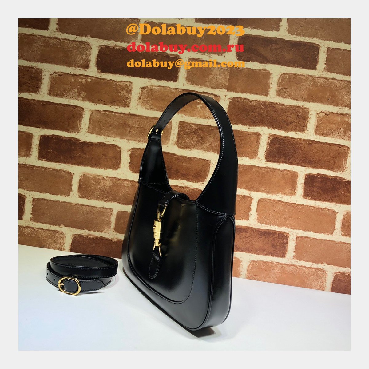 Designer Replica Gucci Jackie 1961 Hobo Bag 636709 Leather